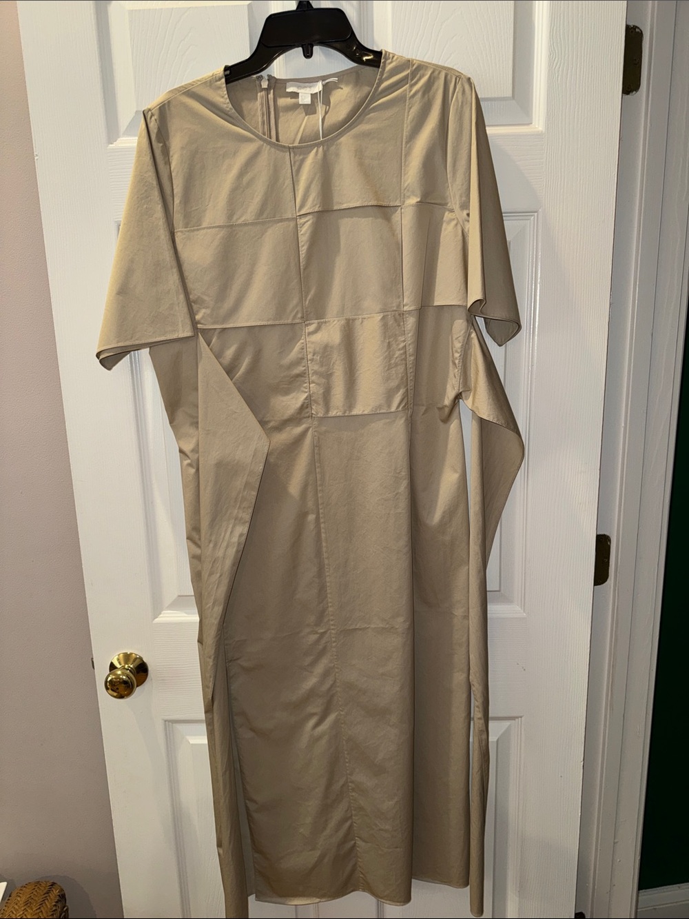 COS Beige Panelled Midi Dress
